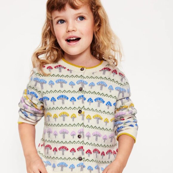 NWT Mini Boden Edie Fair Isle Cardigan - Picture 6 of 9